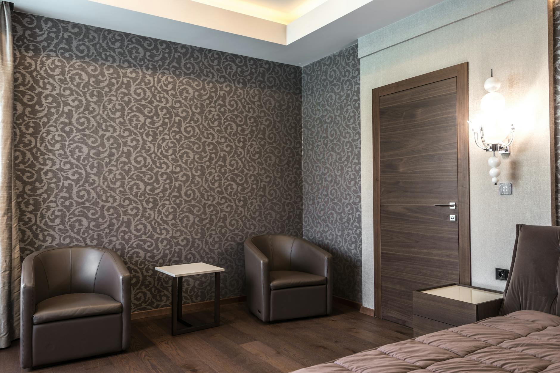 Stylish boutique hotel suite typical of Glasgow's independent stays
