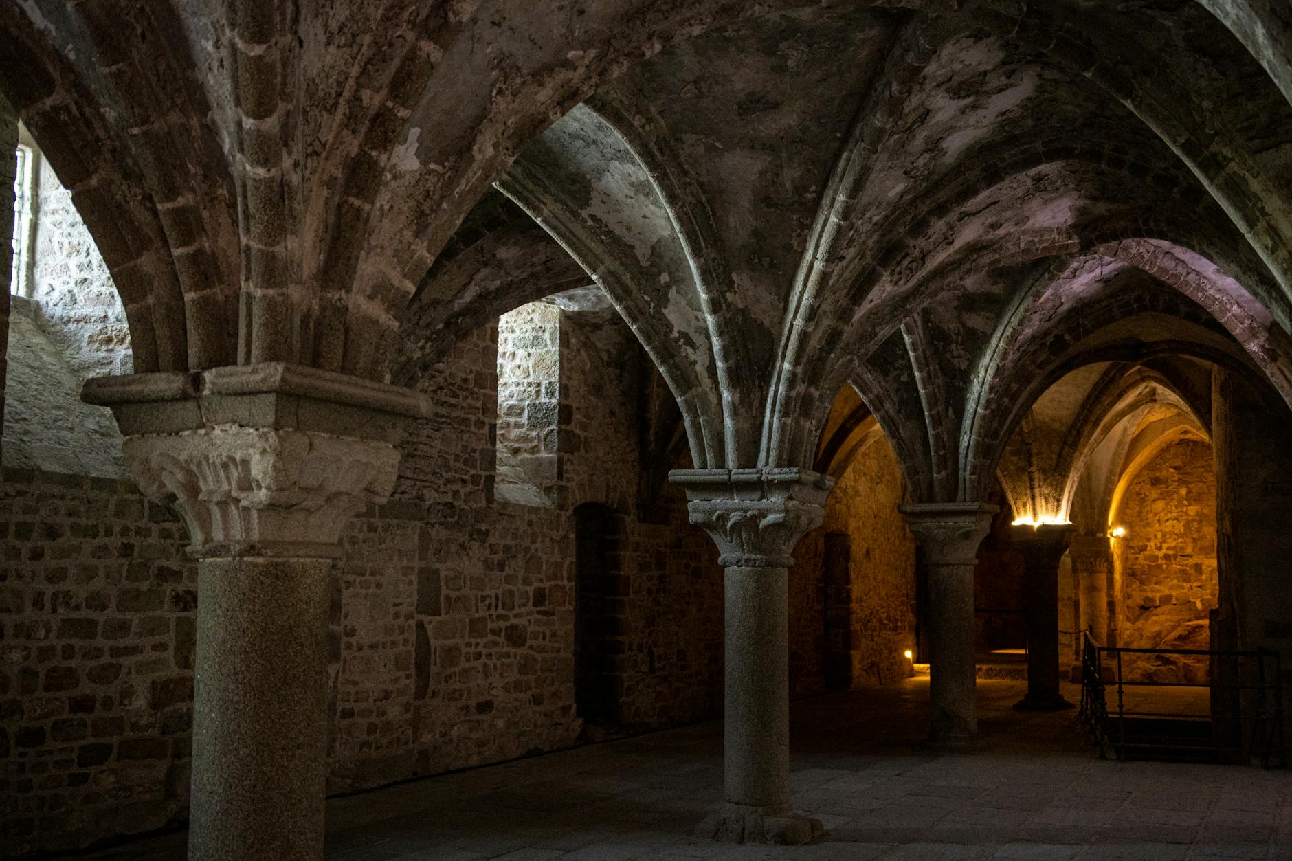 The medieval crypt of Glasgow Cathedral