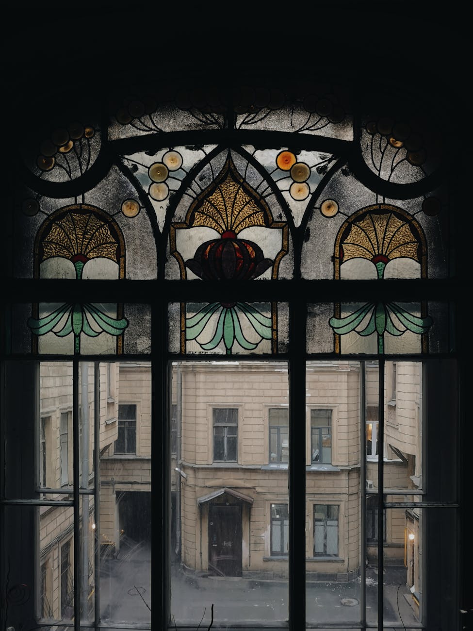 Art Nouveau interior design with decorative details