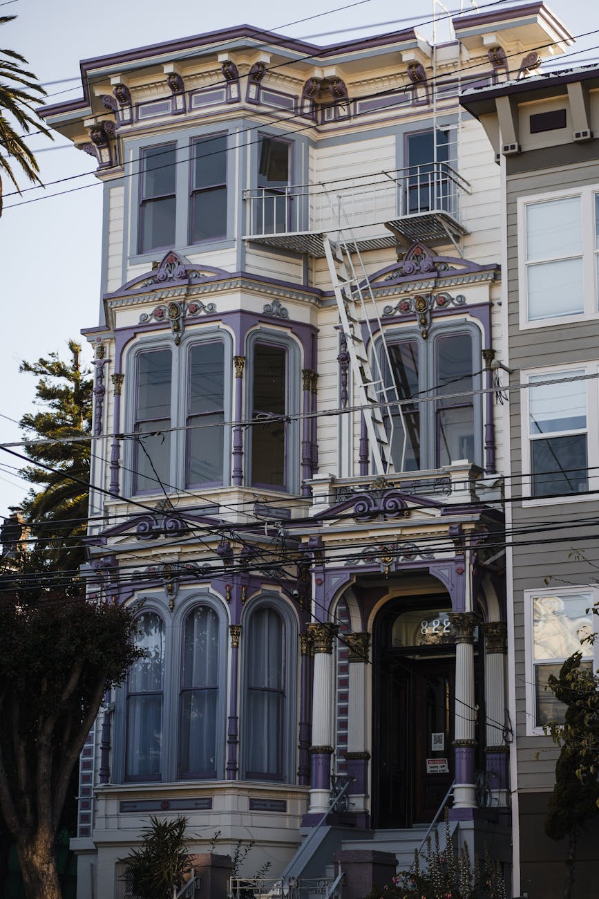 Ornate Victorian building facade with detailed stonework