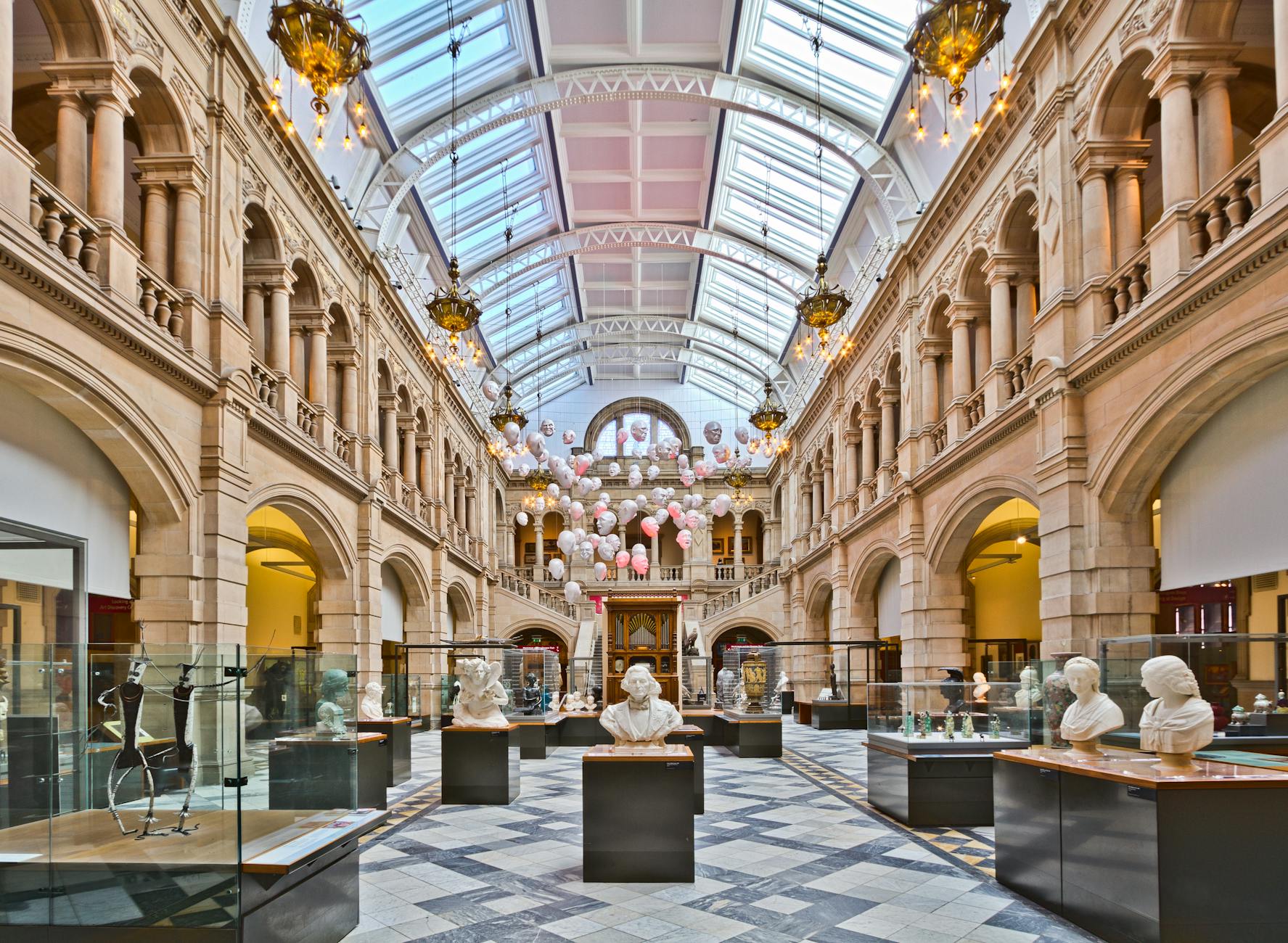 Kelvingrove Art Gallery interior with stunning architecture and exhibits