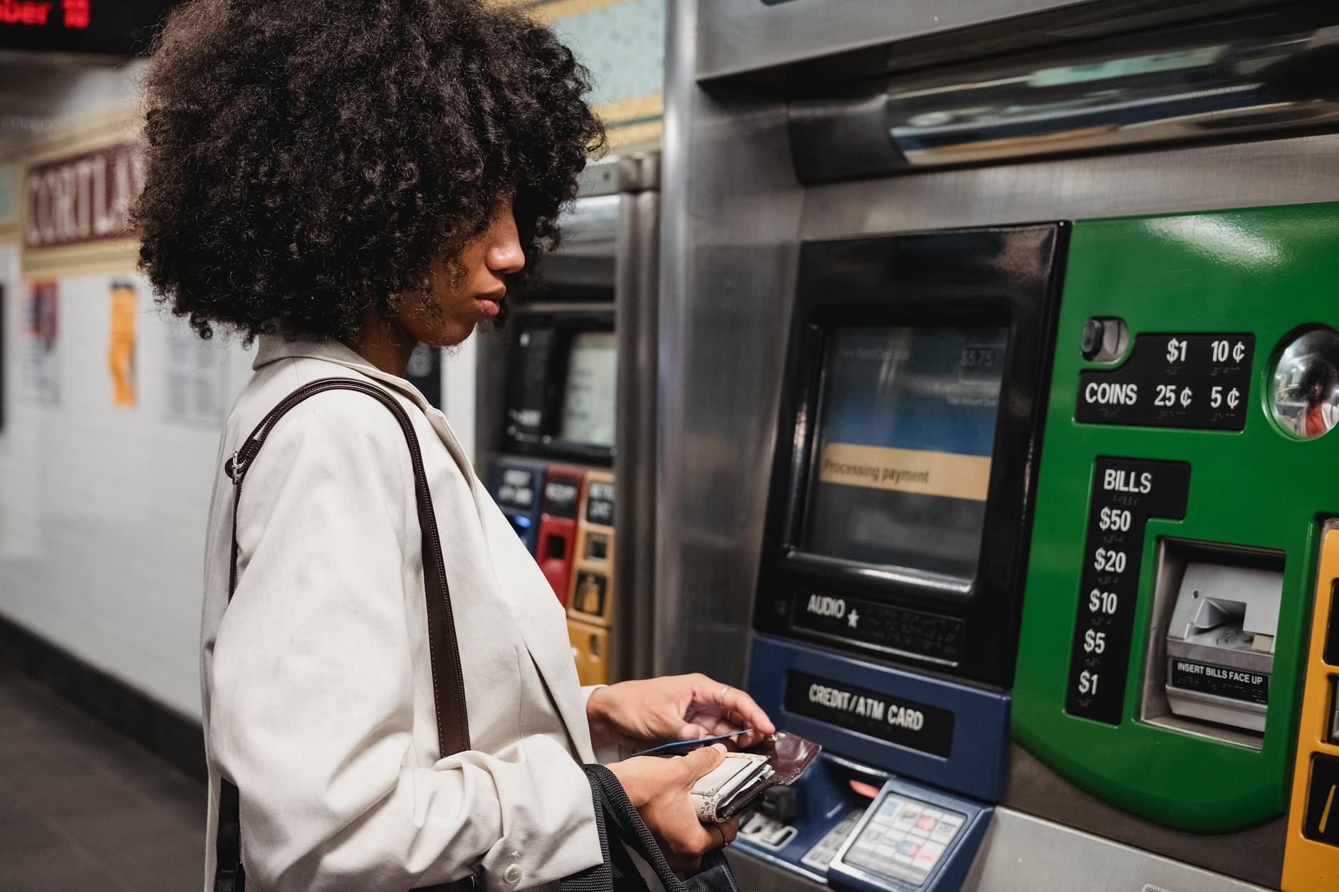 Glasgow Subway ticket machine