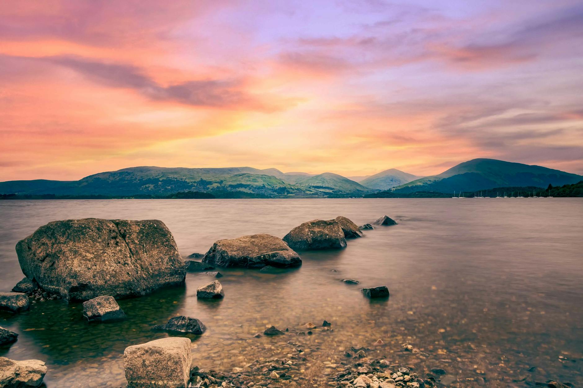 Loch Lomond on the way to Glencoe from Glasgow