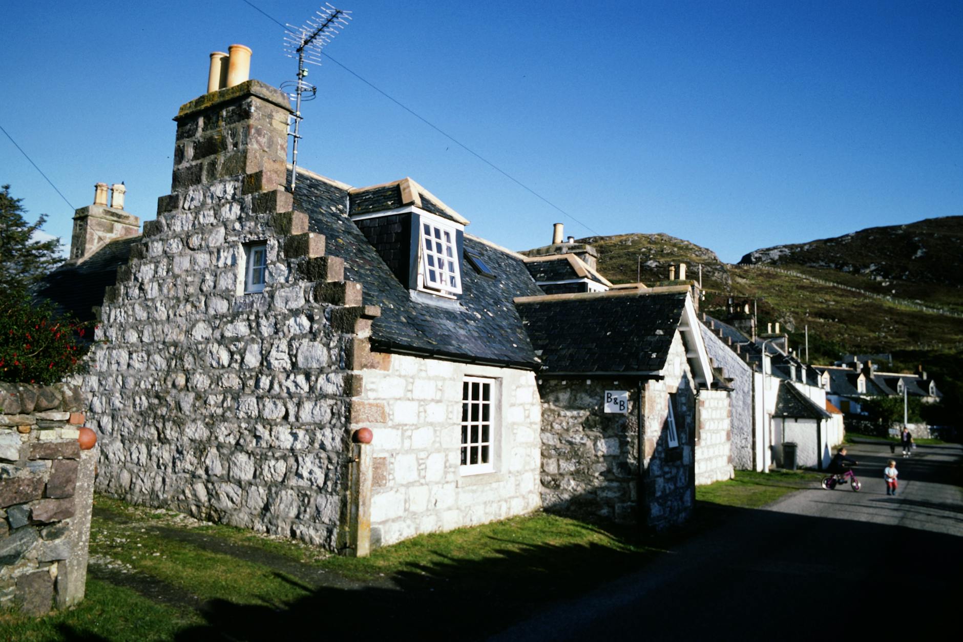 Luss village Loch Lomond Scottish Highland cottages