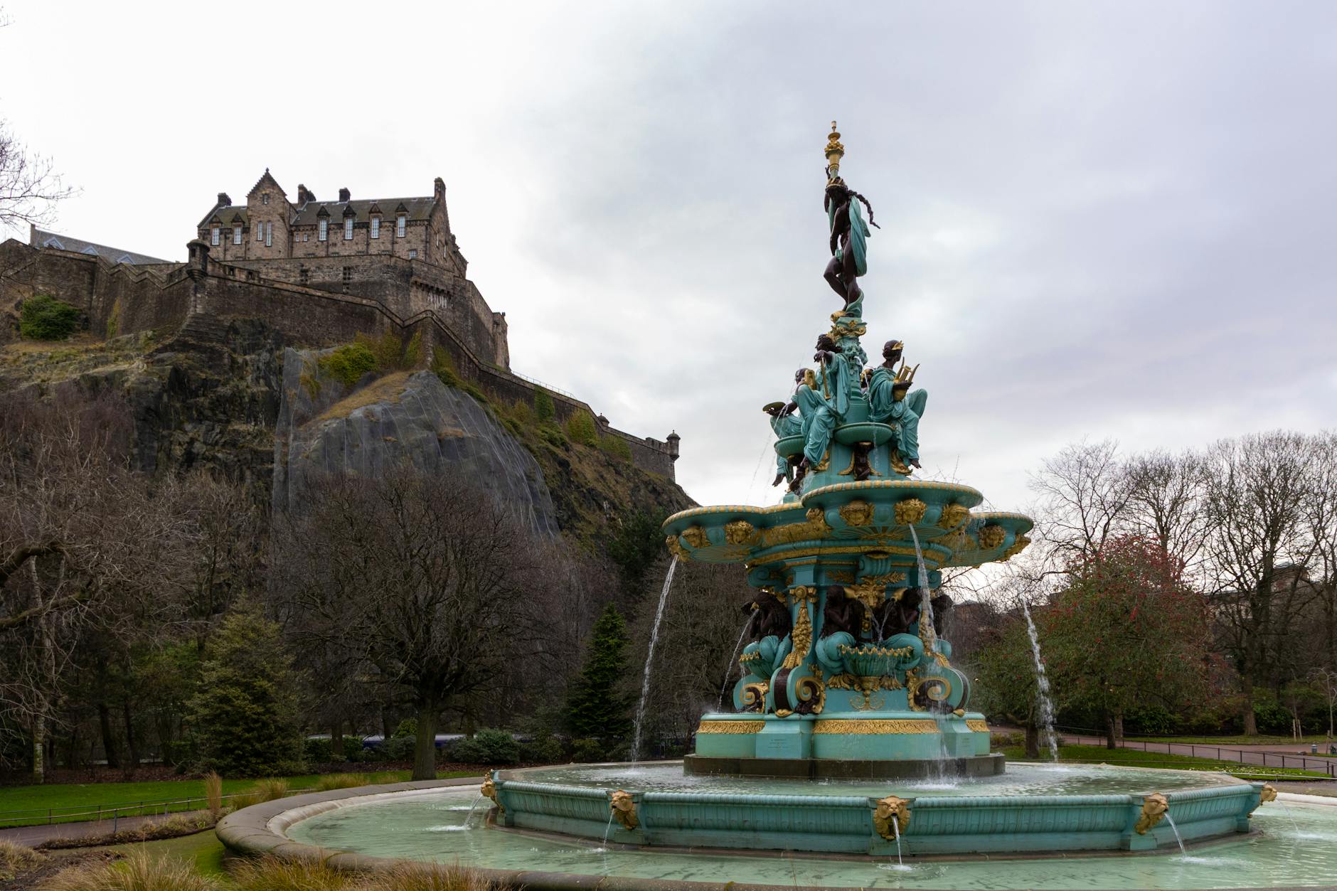 Stewart Memorial Fountain in Kelvingrove Park, Glasgow