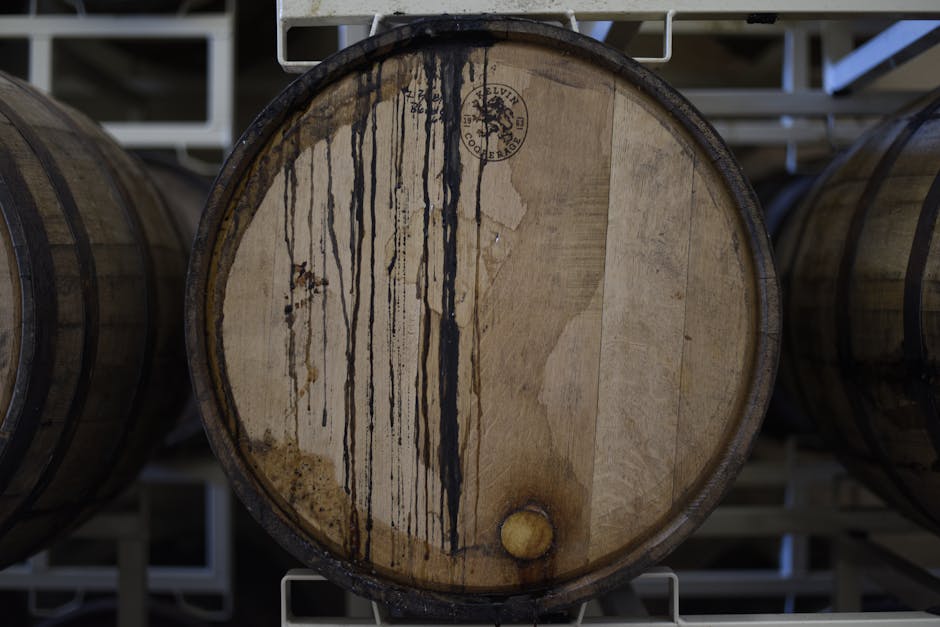 Whisky Distillery Barrels