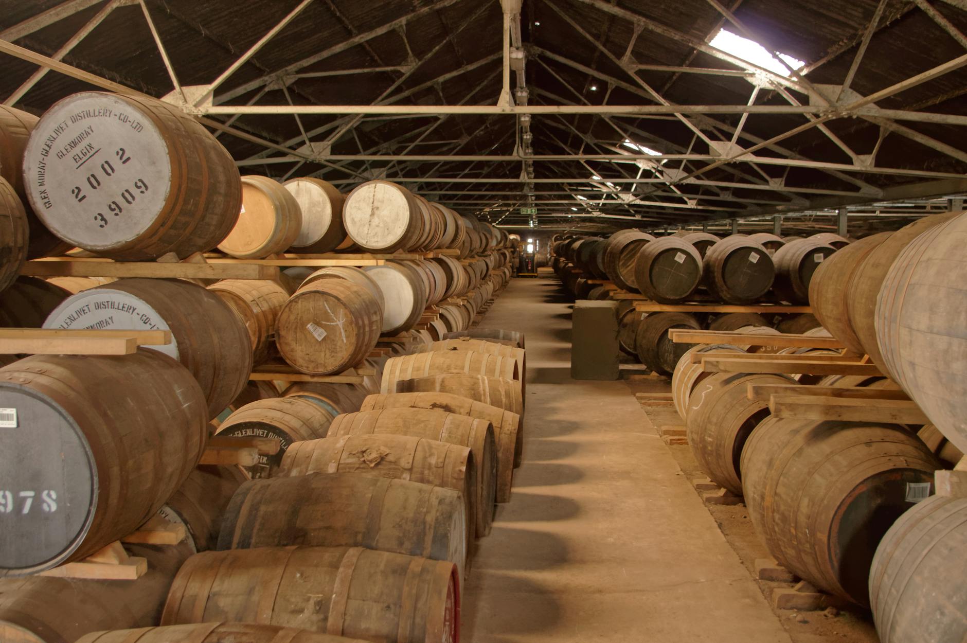 Whisky Distillery Barrels